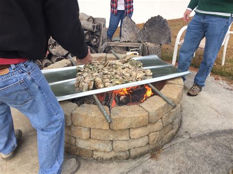 oyster roast in the backyard